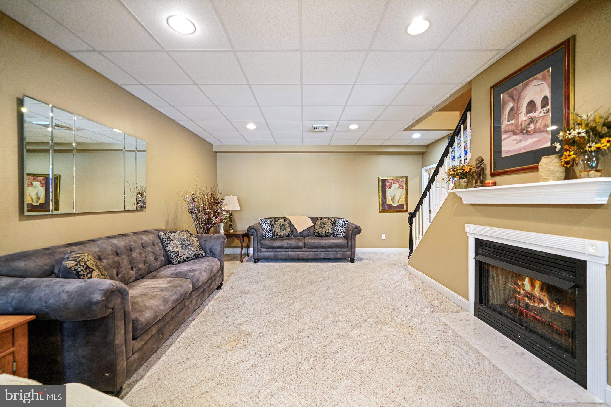 14 Clover Mill Lane Malvern, PA 19355 - Photo 50 of 93 Basement w/fireplace