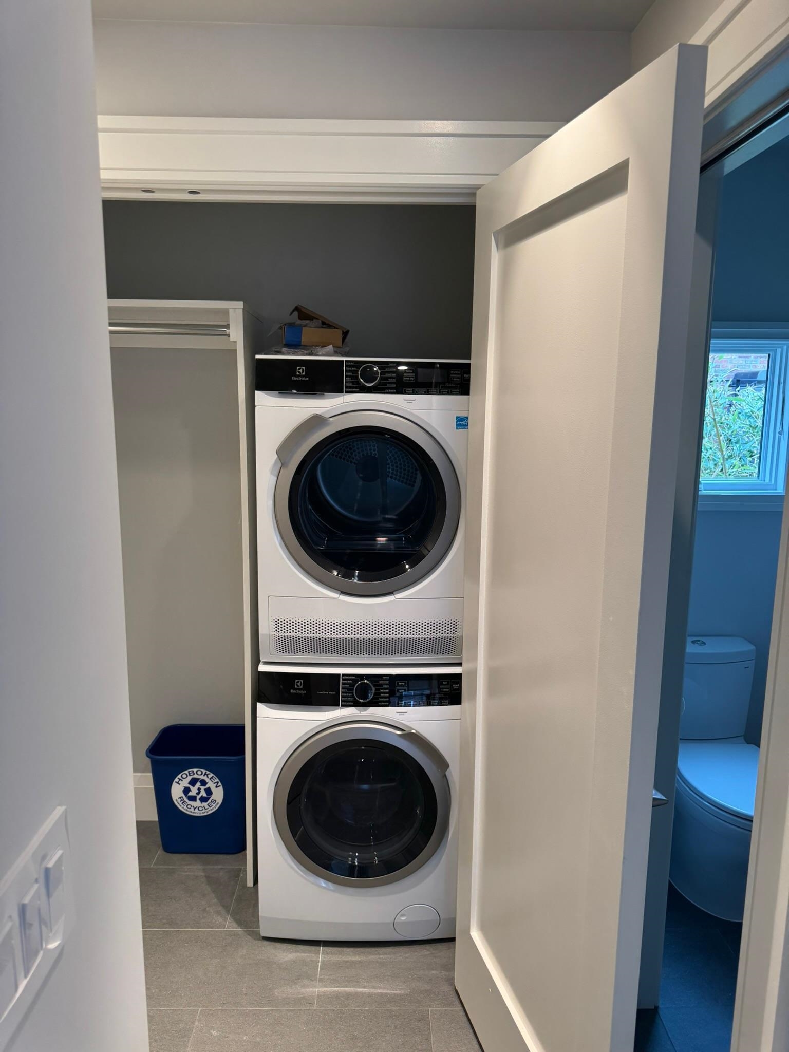 625 Court Street Hoboken, NJ 07030 - Photo 9 of 14 a utility room with dryer and washer