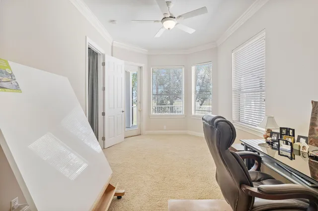 an aerial view of a city with lots of residential buildings