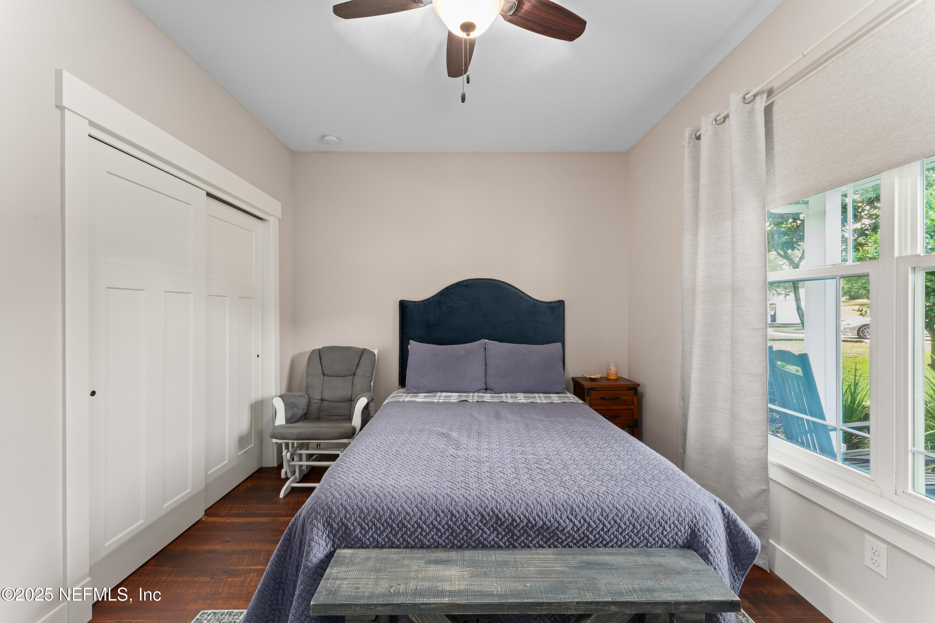 6228 Blue Marlin Drive Keystone Heights, FL 32656 - Photo 38 of 45 a bedroom with a bed a window and walk in closet