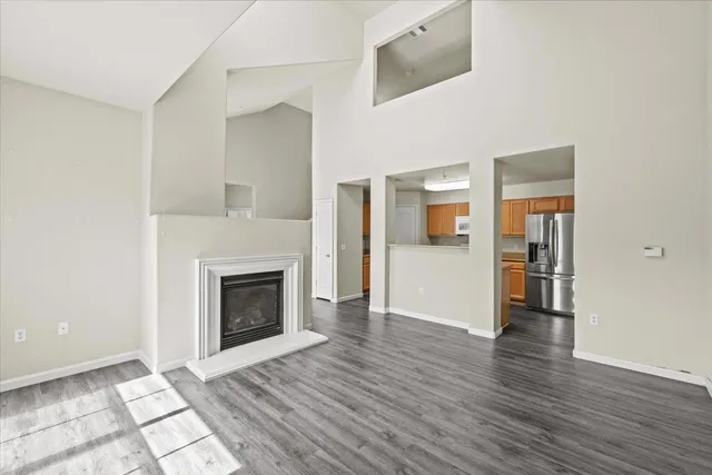 a view of balcony with a potted plant