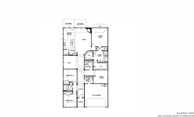 a picture of a room with a door