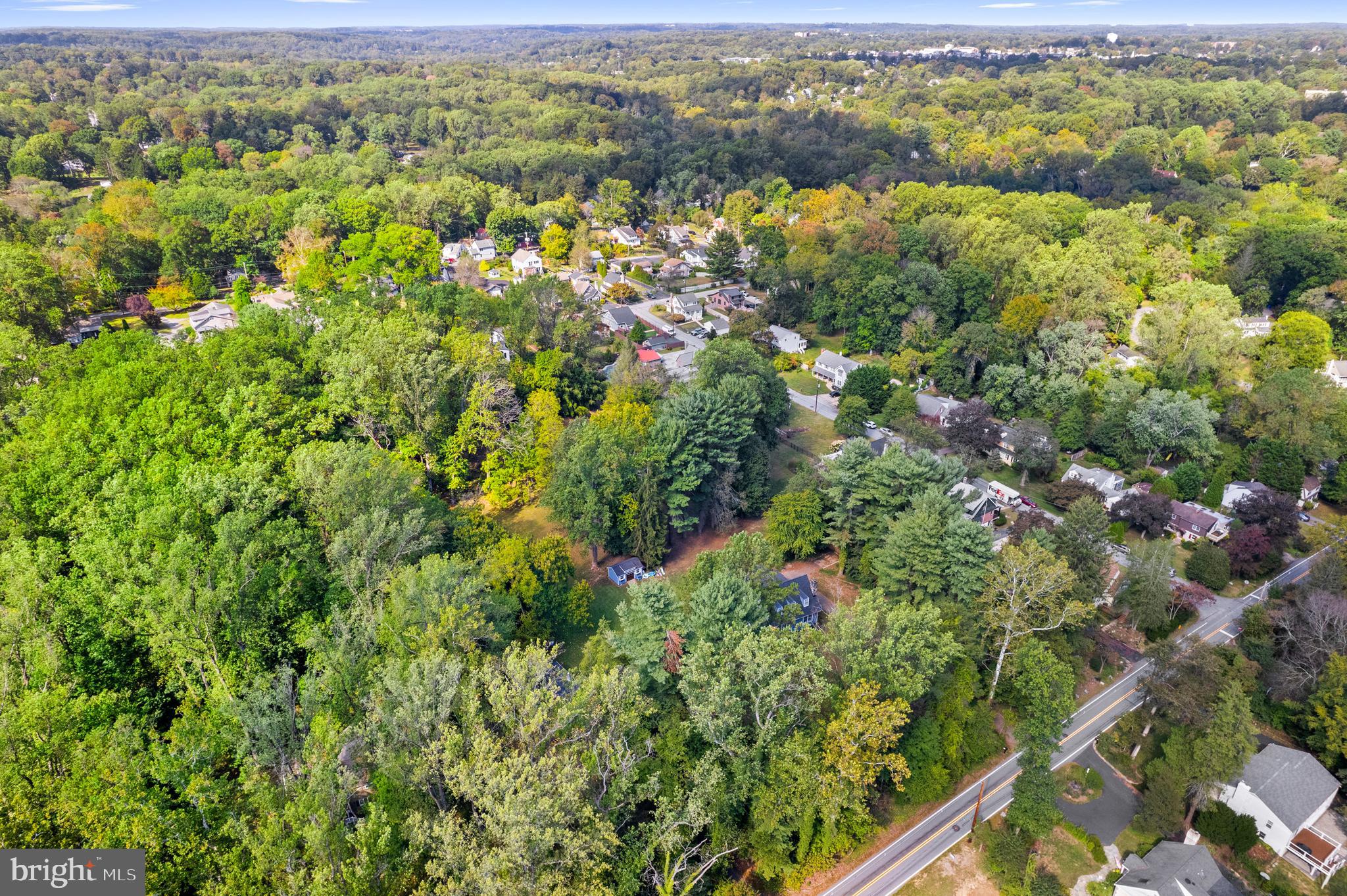 219 Fox Road Media, PA 19063 - Photo 9 of 12 a view of a city with lush green forest