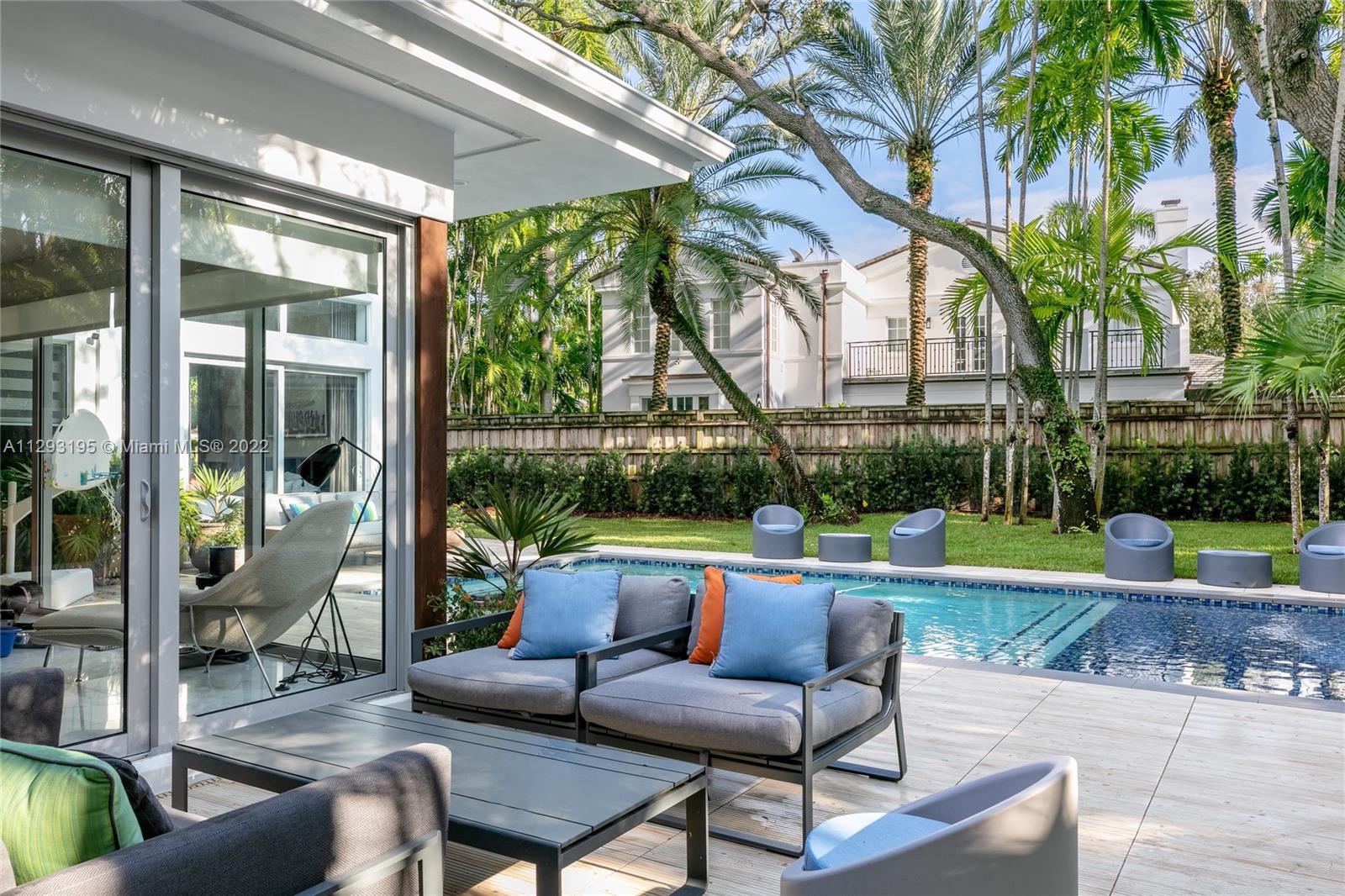 1666 Tigertail Avenue Miami, FL 33133 - Photo 29 of 41 a view of swimming pool with outdoor seating and yard