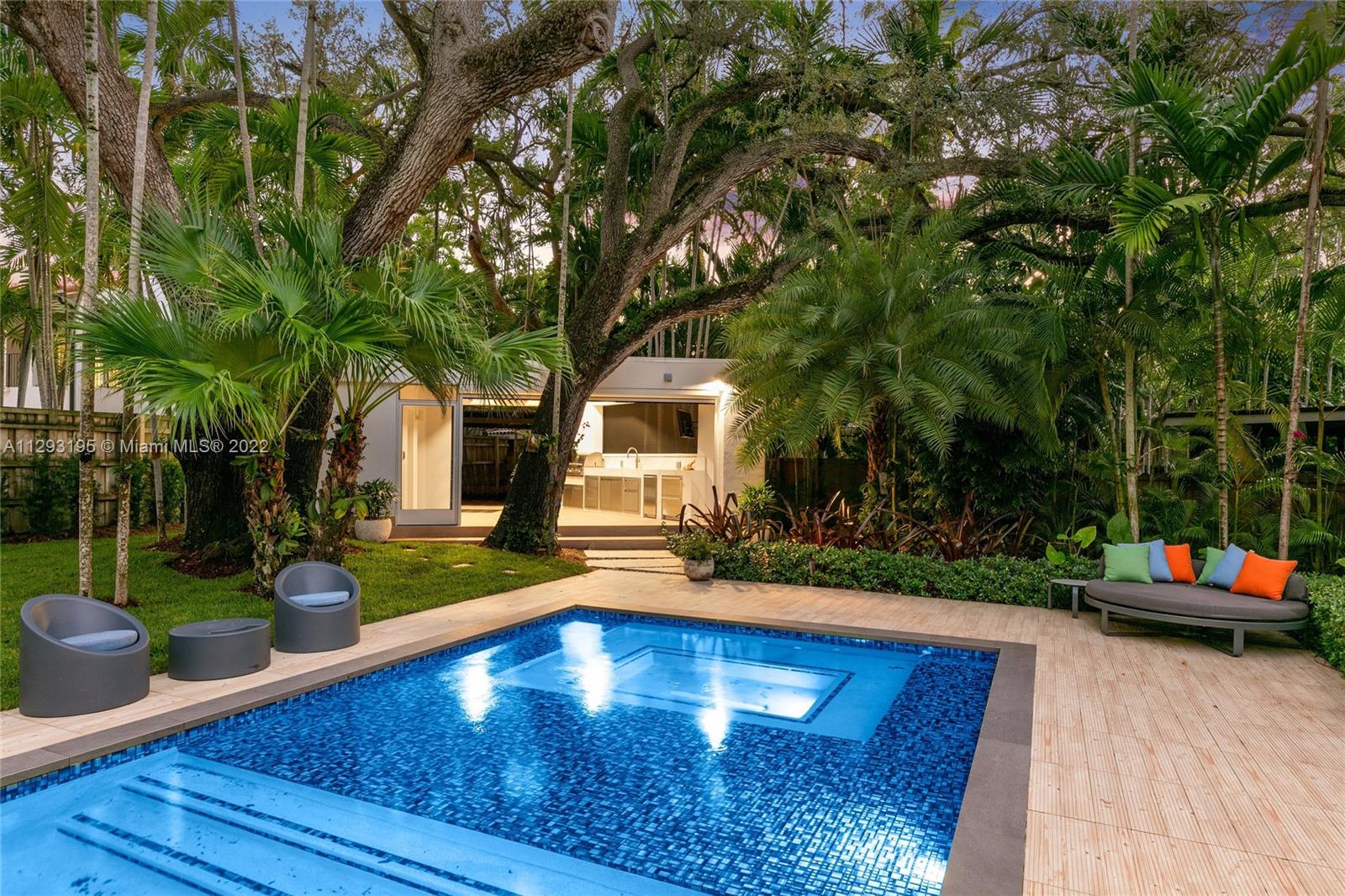 1666 Tigertail Avenue Miami, FL 33133 - Photo 38 of 41 a view of a house with pool yard and sitting area