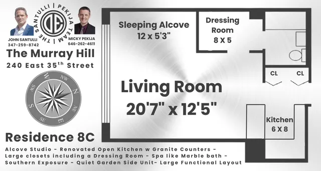 $425,000 | 240 East 35th Street, Unit 8C | Murray Hill