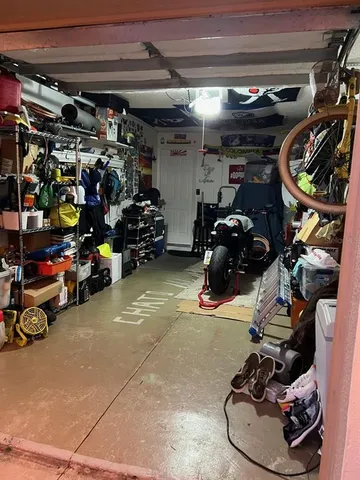 a view of car garage