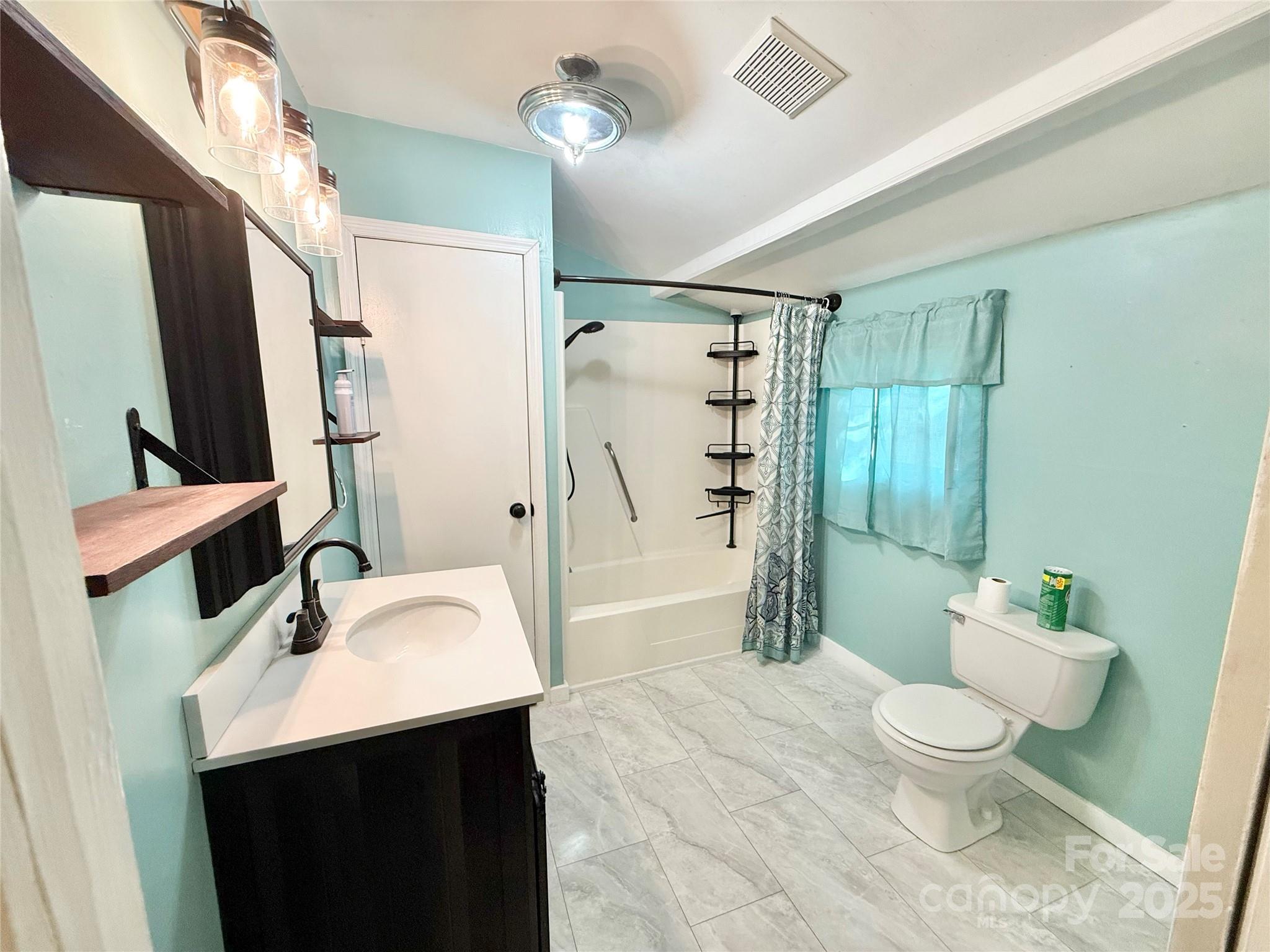 117 Pine Street Chester, SC 29706 - Photo 6 of 19 a bathroom with a sink a toilet and shower