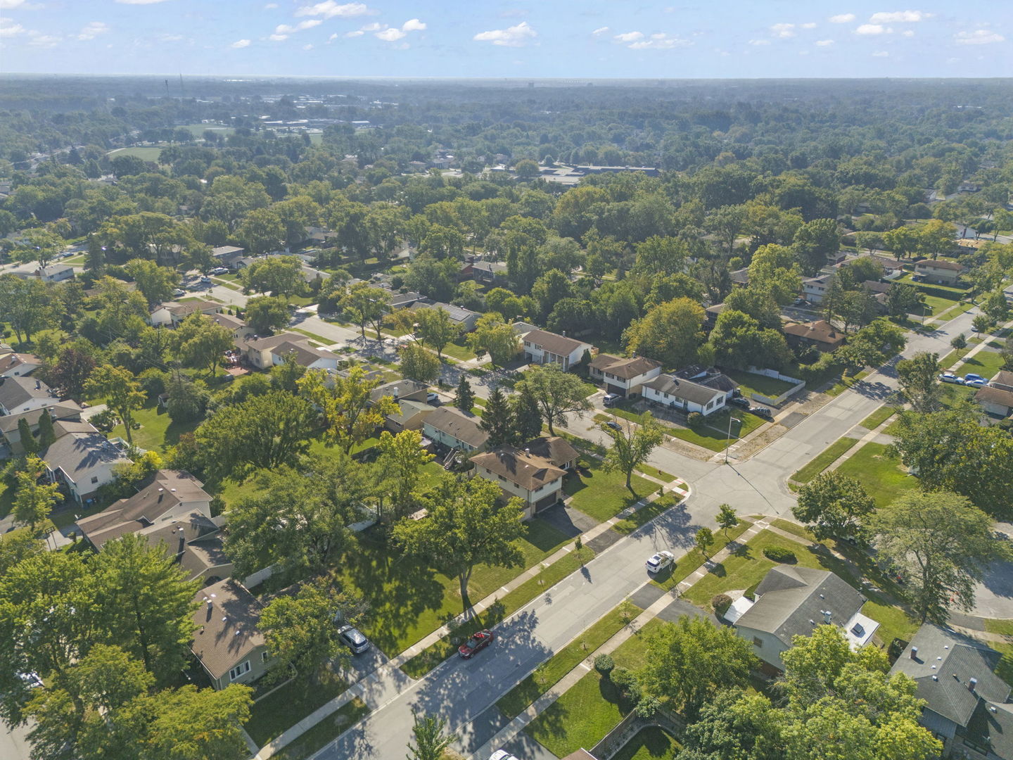 18749 Loomis Avenue Homewood, IL 60430 - Photo 36 of 41 an aerial view of residential houses with outdoor space and trees