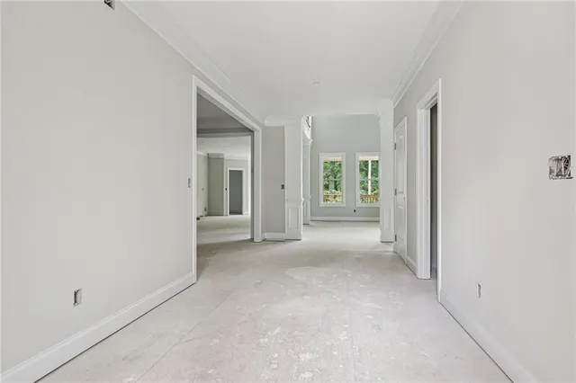 a view of an empty room