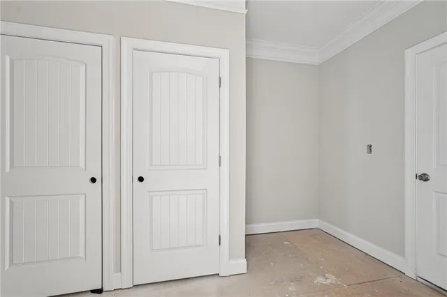 a view of closet area