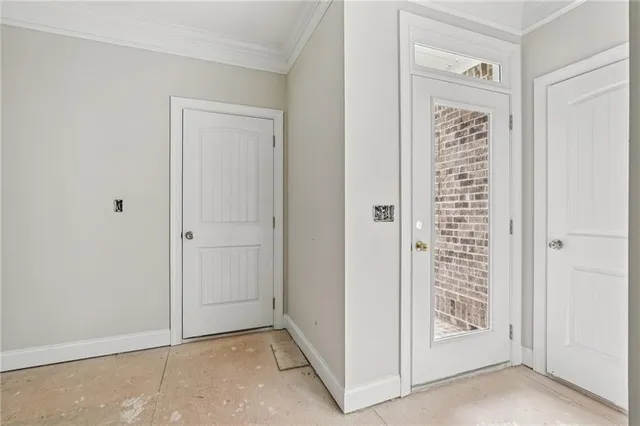 a view of an empty room