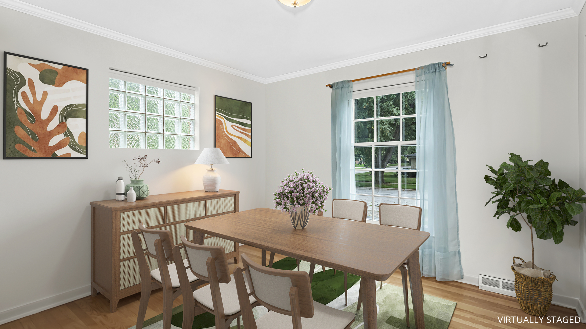 1348 Willow Road Homewood, IL 60430 - Photo 4 of 18 a view of a dining room with furniture window and outside view