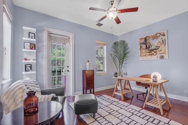 a view of a two chair in the balcony