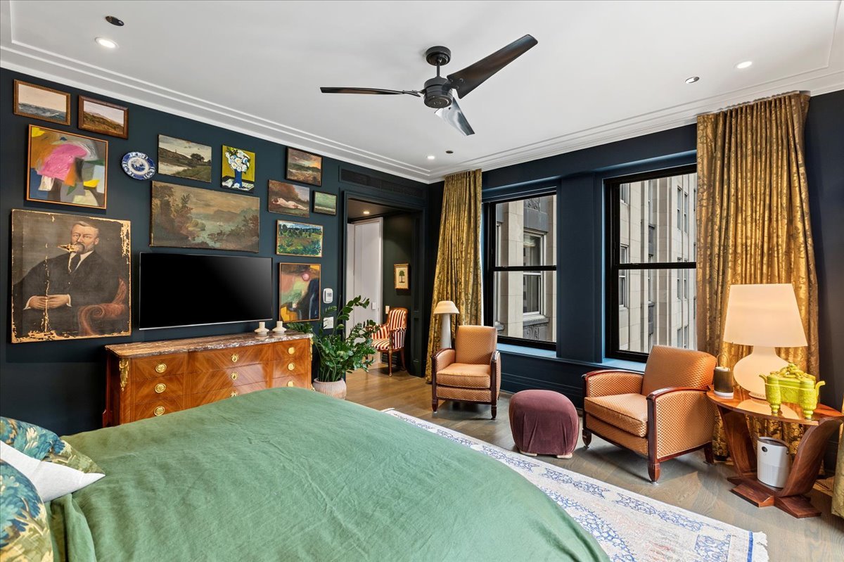 159 East Walton Place, Unit 8C Chicago, IL 60611 - Photo 11 of 28 a living room with furniture and a flat screen tv