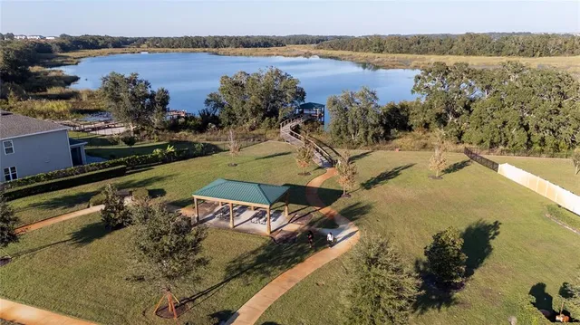 a view of a lake from a balcony