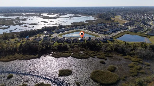 a view of city and mountain