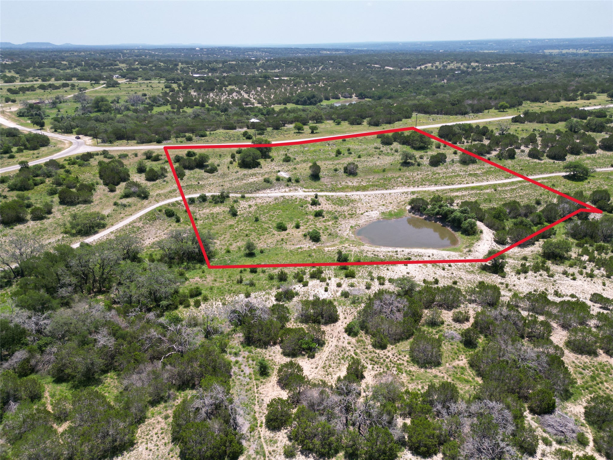 T B D RIVER Shls Drive Kempner, TX 76539 - Photo 12 of 15 Overview of rural landscape featuring property boundaries highlighted
