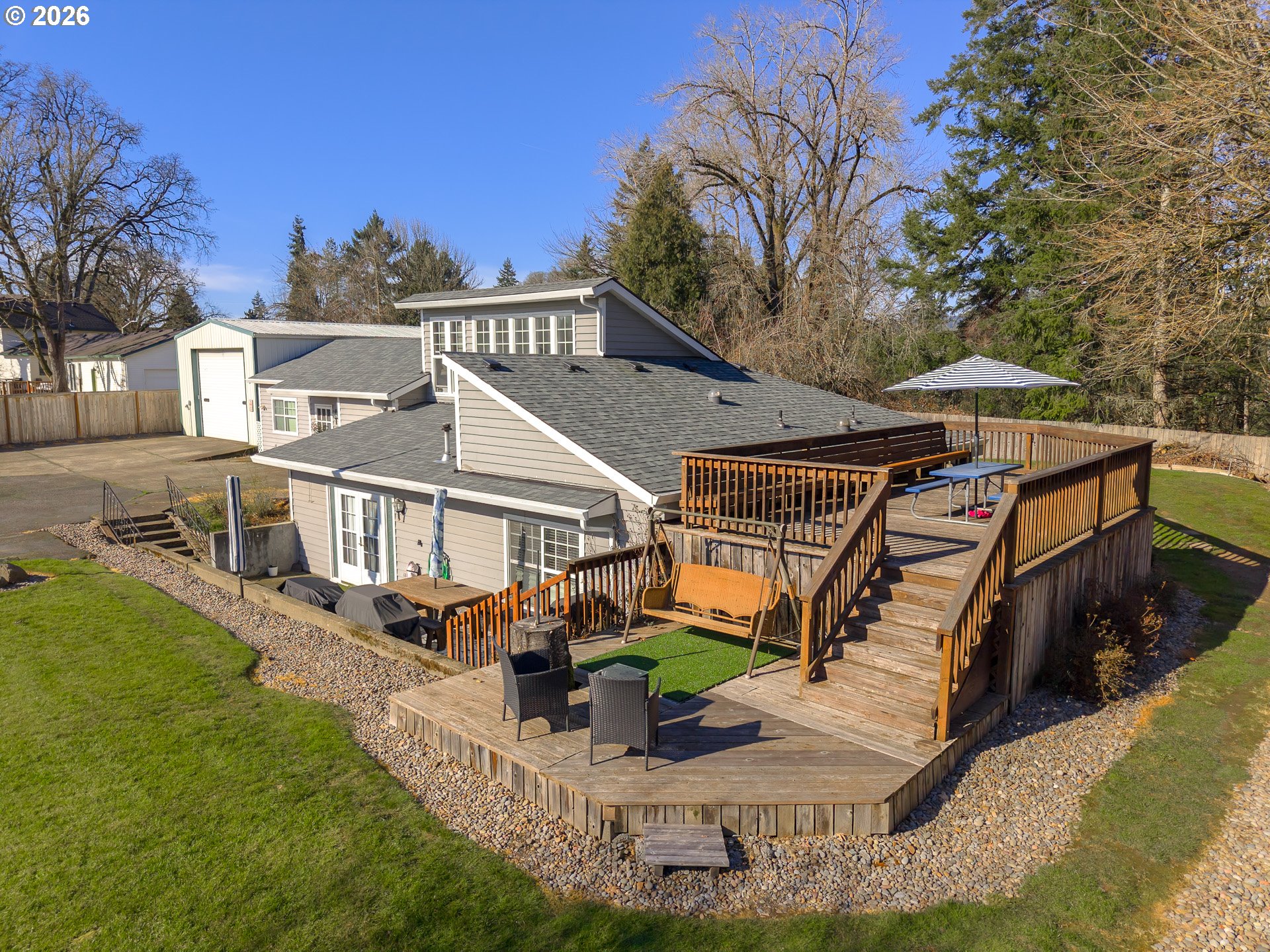 600 Wynooski Street Newberg, OR 97132 - Photo 13 of 48 a view of a house with roof deck