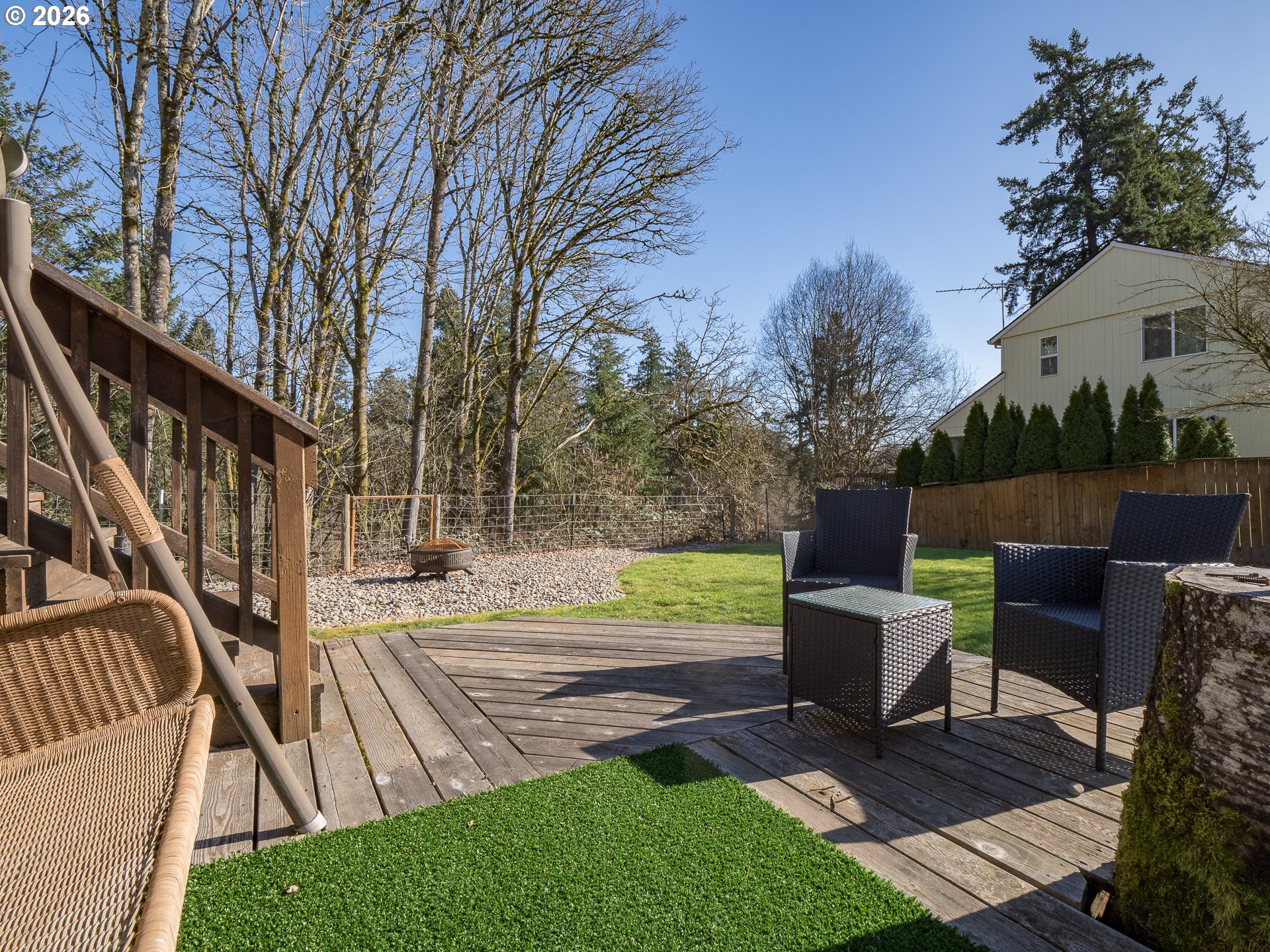 600 Wynooski Street Newberg, OR 97132 - Photo 22 of 48 a view of backyard with sitting area