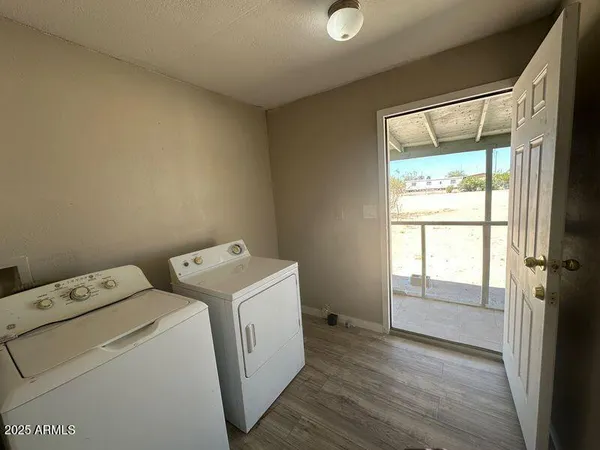 a view of utility room with washer and dryer