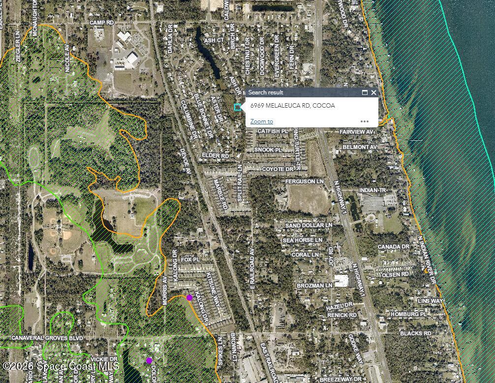 6969 Melaleuca Road Cocoa, FL 32927 - Photo 10 of 10 Flood zone map