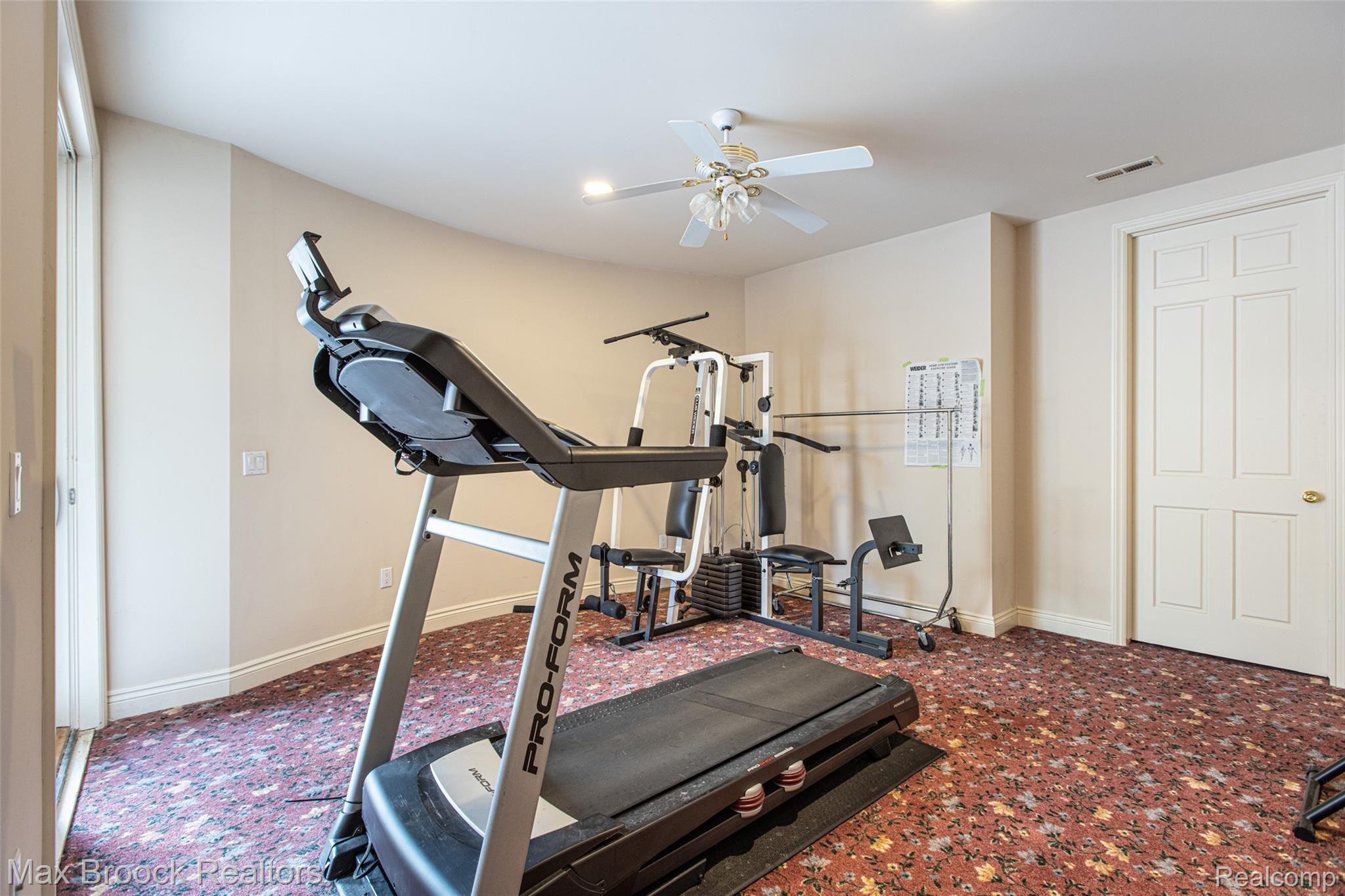 1250 Vaughan Road Bloomfield Hills, MI 48304 - Photo 34 of 43 Bedroom 6 - Currently Used as Workout Area.jpg