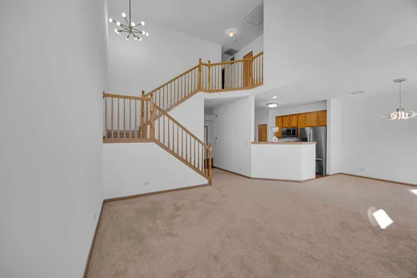 a view of a hallway with entryway