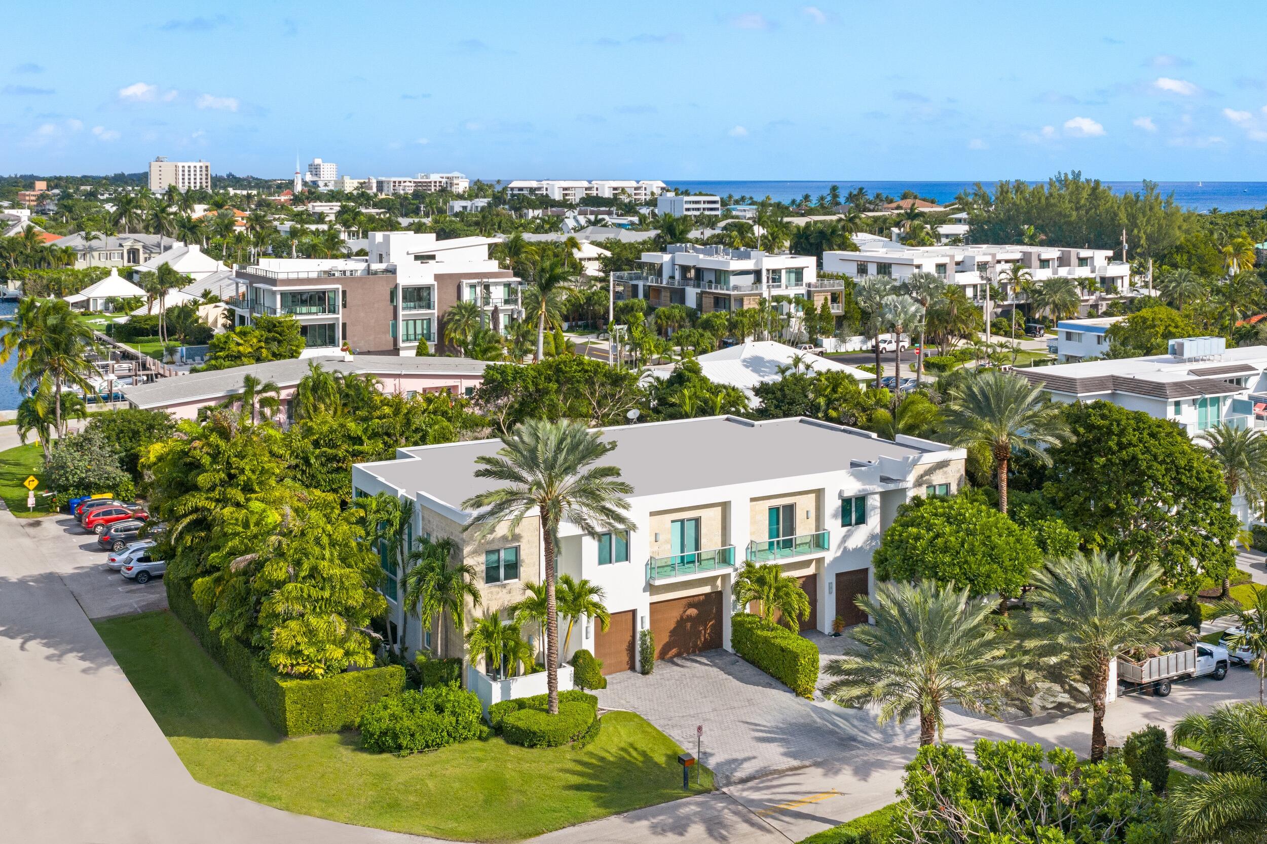 1005 Bucida Road Delray Beach, FL 33483 - Photo 37 of 58 Aerial 3 ROOF EDIT