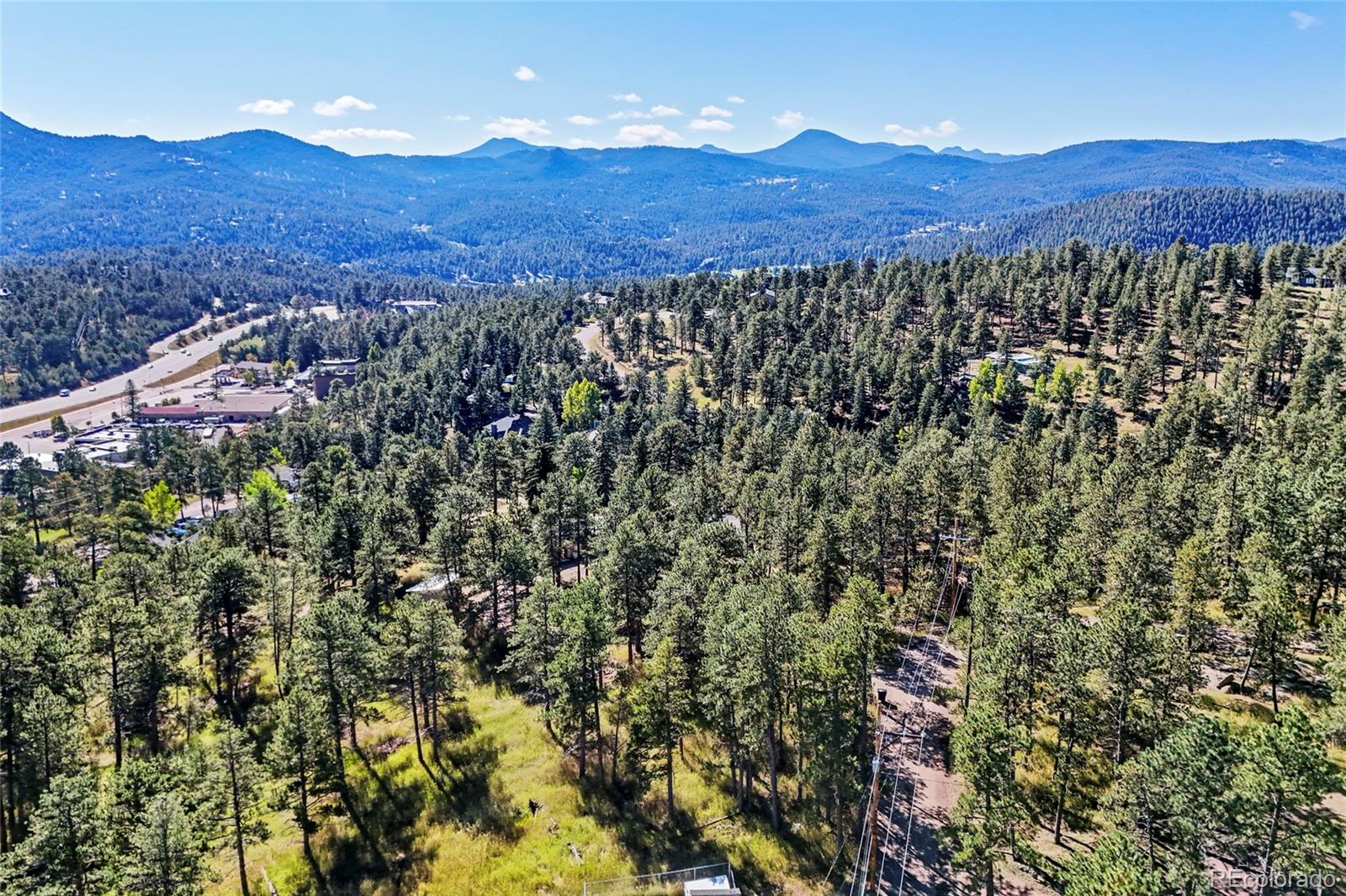 3942 Palo Verde Road Evergreen, CO 80439 - Photo 4 of 41 a view of a lush green hillside and a houses