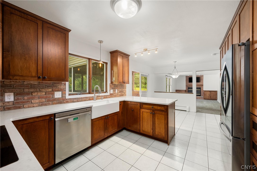1 Butternut Road New Hartford, NY 13501 - Photo 7 of 48 Updated kitchen featuring custom cabinetry & quartz countertops
