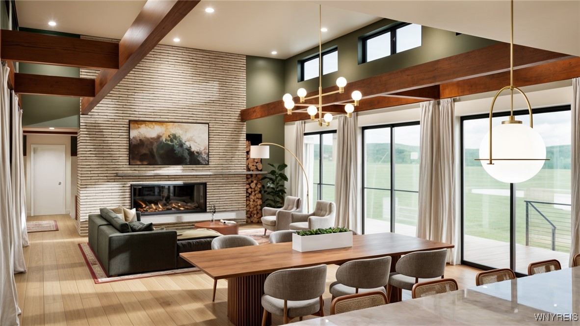 1200 Rice Road Elma, NY 14059 - Photo 6 of 27 Main living space view from kitchen rendering