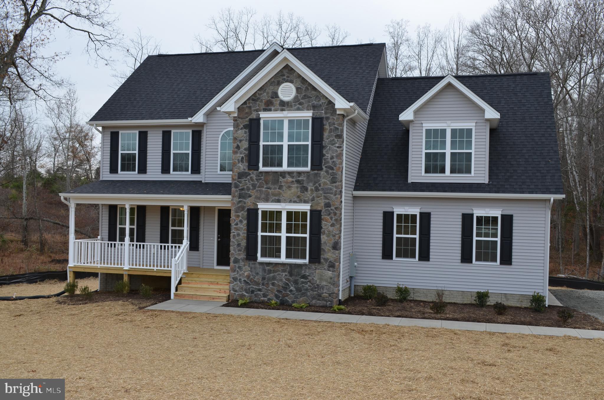 7014 Riley Road Warrenton, VA 20187 - Photo 12 of 14 Ex 2- Front Exterior - Option - Partial Stone
