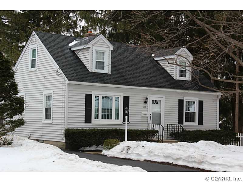 Exterior Front. Maintenance free vinyl sided home