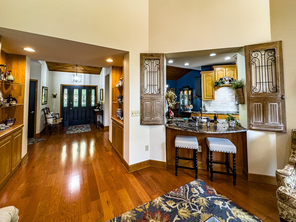 59 Cabin Run Lane Murphy, NC 28906 - Photo 27 of 82 a view of a livingroom with furniture hardwood floor and a ceiling fan