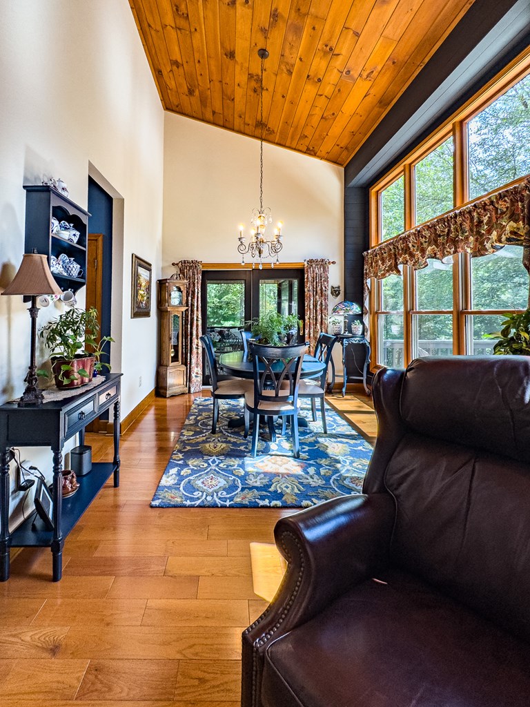 59 Cabin Run Lane Murphy, NC 28906 - Photo 30 of 82 a living room with fireplace furniture and a large window