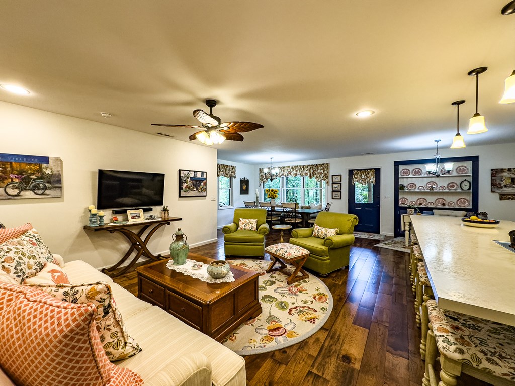 59 Cabin Run Lane Murphy, NC 28906 - Photo 55 of 82 a living room with furniture and a flat screen tv