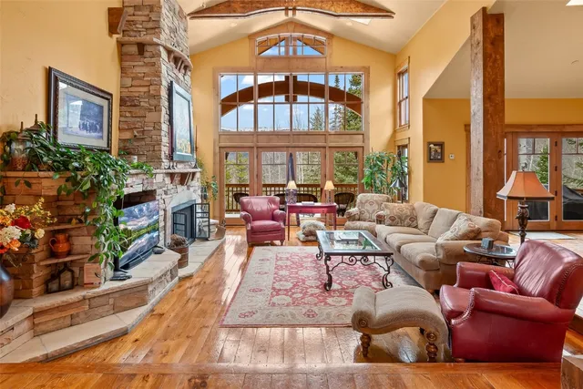 a view of city and mountain