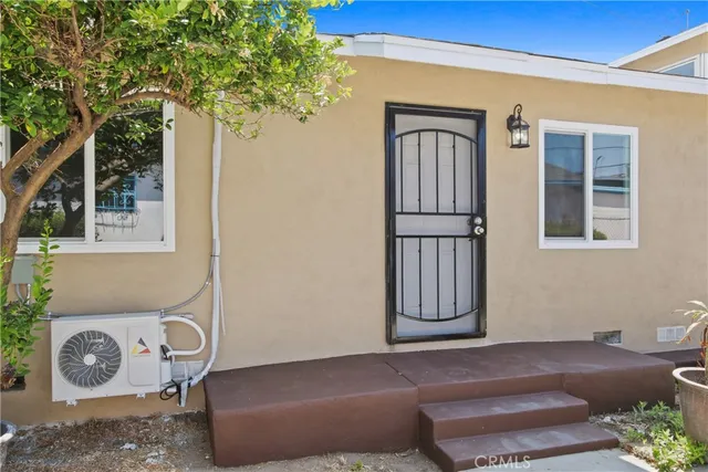 a front view of a house with entryway