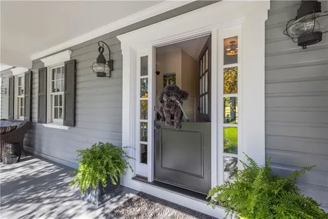 a view of a entryway door of the house