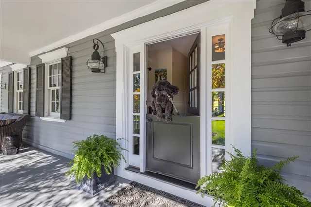 a view of a entryway door of the house