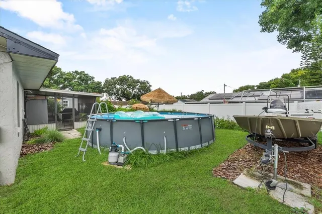 a view of a house with a garden