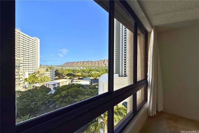 a view of an next to a window