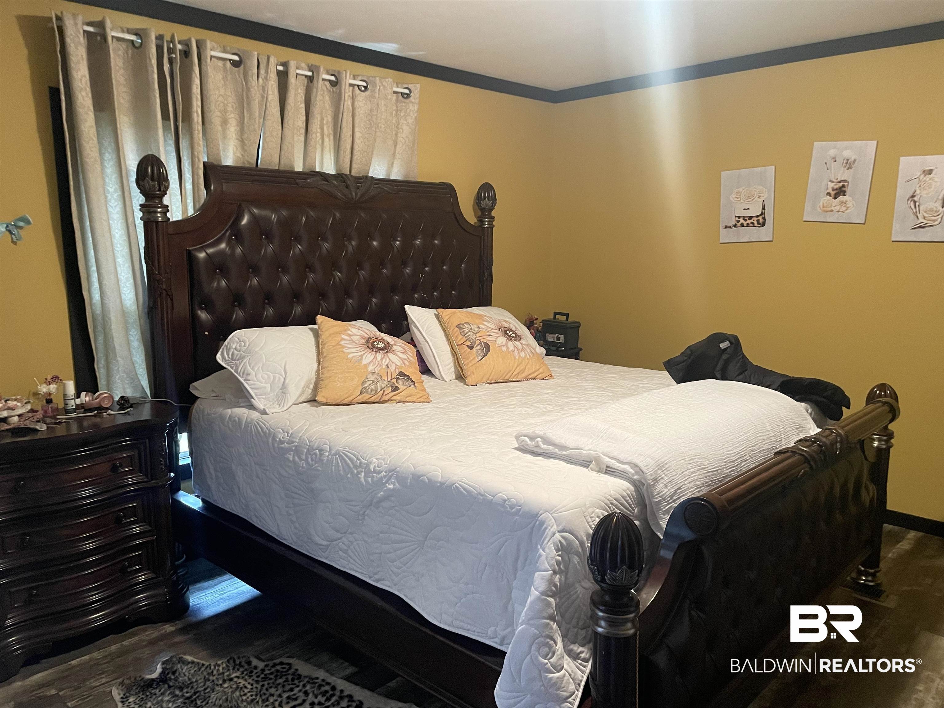 21593 Hubbard Road Robertsdale, AL 36567 - Photo 7 of 22 Bedroom with wood finished floors