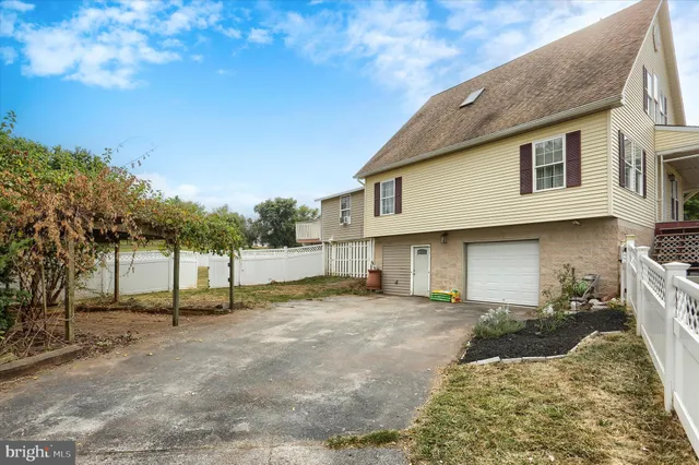 a backyard of a house