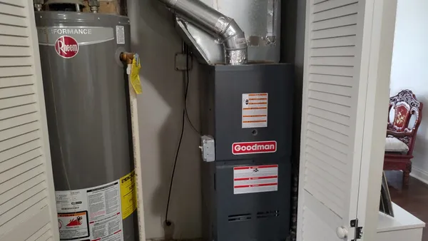 a close up of a door