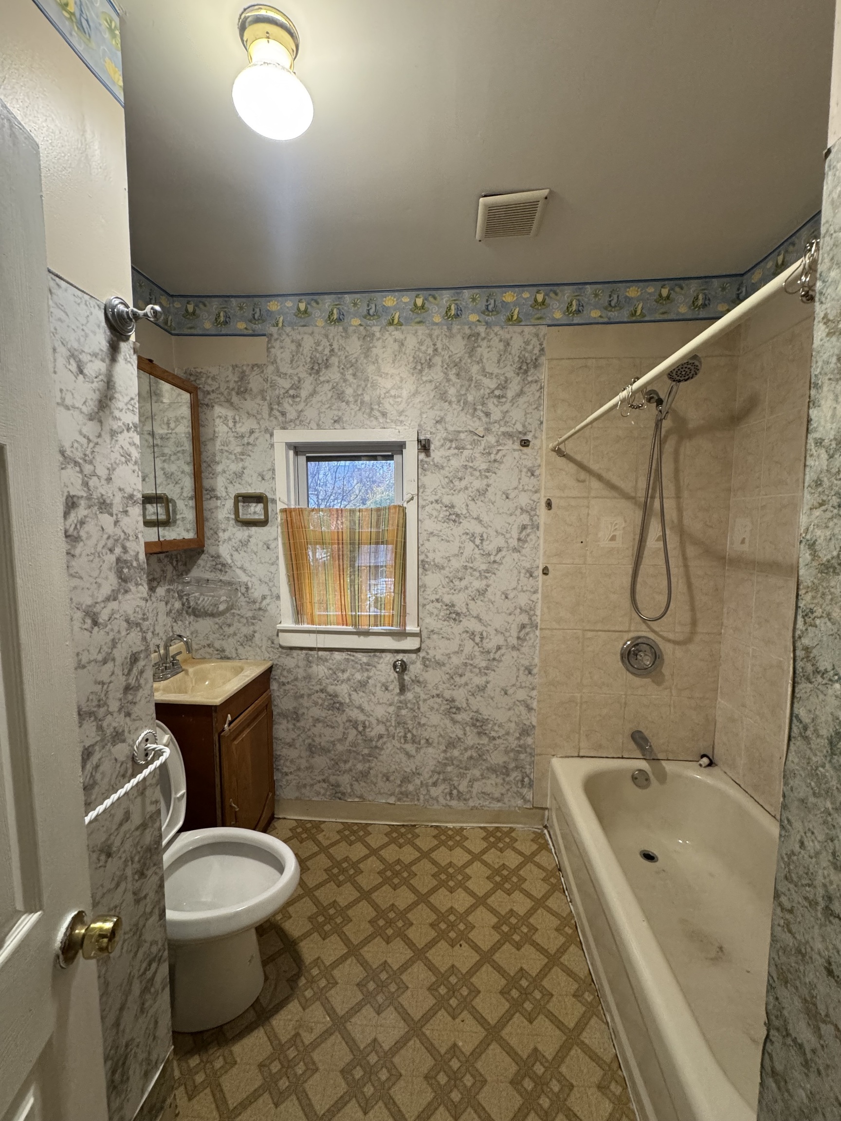 731 George Street New Haven, CT 06511 - Photo 14 of 25 a bathroom with a granite countertop toilet sink and shower