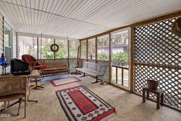 a living room filled with furniture