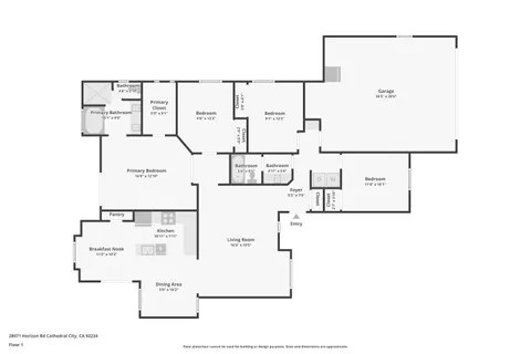 $580,000 | 28071 Horizon Road, Cathedral City, CA 92234