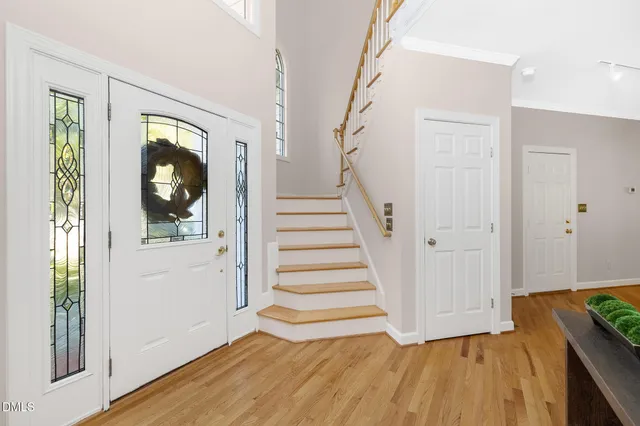 a room with furniture and a chandelier